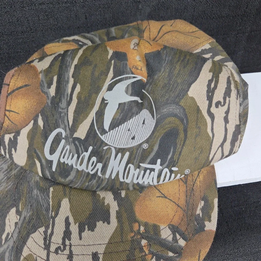 VTG Gander Mountain Mossy Oak Treestand Camo Snapback Hat Made in USA